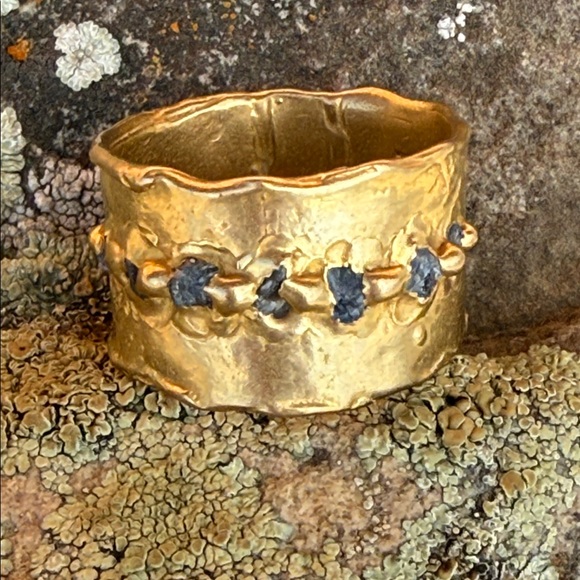 Emilie Shapiro sapphire “Rapids Ring”. New with tags.